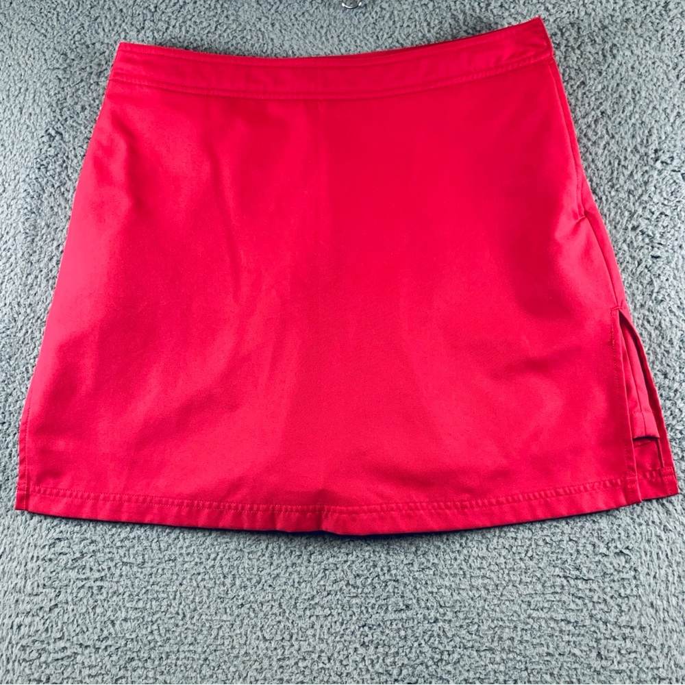 Greg Norman Play Dry Skirt Skort Women's Zip Fly Built-in Shorts Pink Size 12